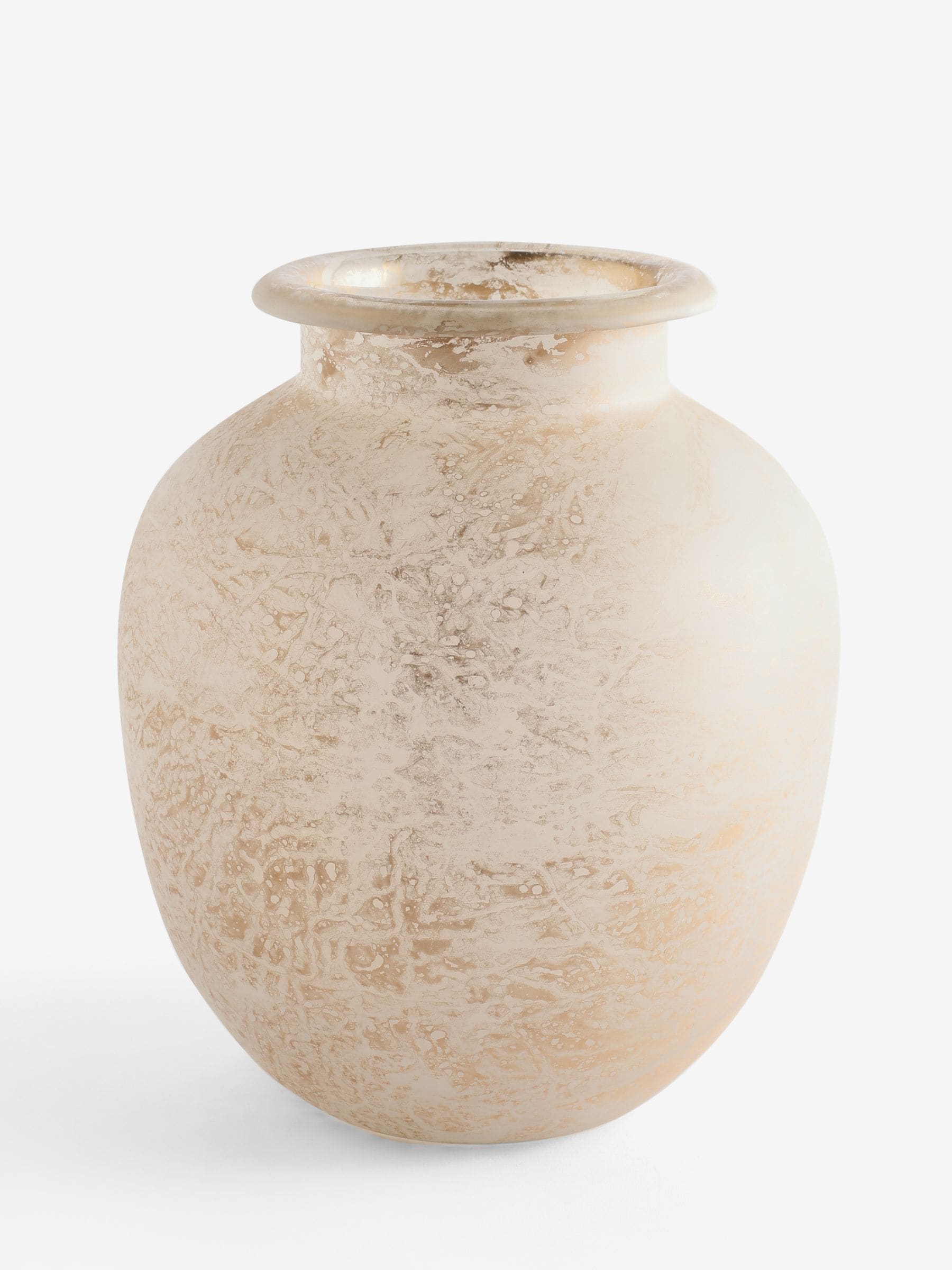 Buy Gold Frosted Chic Glass Vase from Next USA