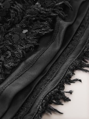 črna - Teksturirana obleka z bleščicami (3-16let) - Slika 7 iz 7