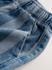 Dark Blue Stripe Pull On Wide Trousers (3mths-7yrs) - Image 3 of 4
