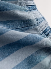 Dark Blue Stripe Pull On Wide Trousers (3mths-7yrs) - Image 4 of 4