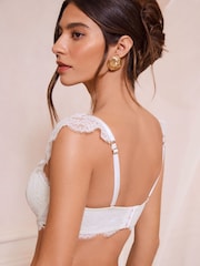 Lipsy White Bridal Lace Multiway Bra - Image 5 of 5