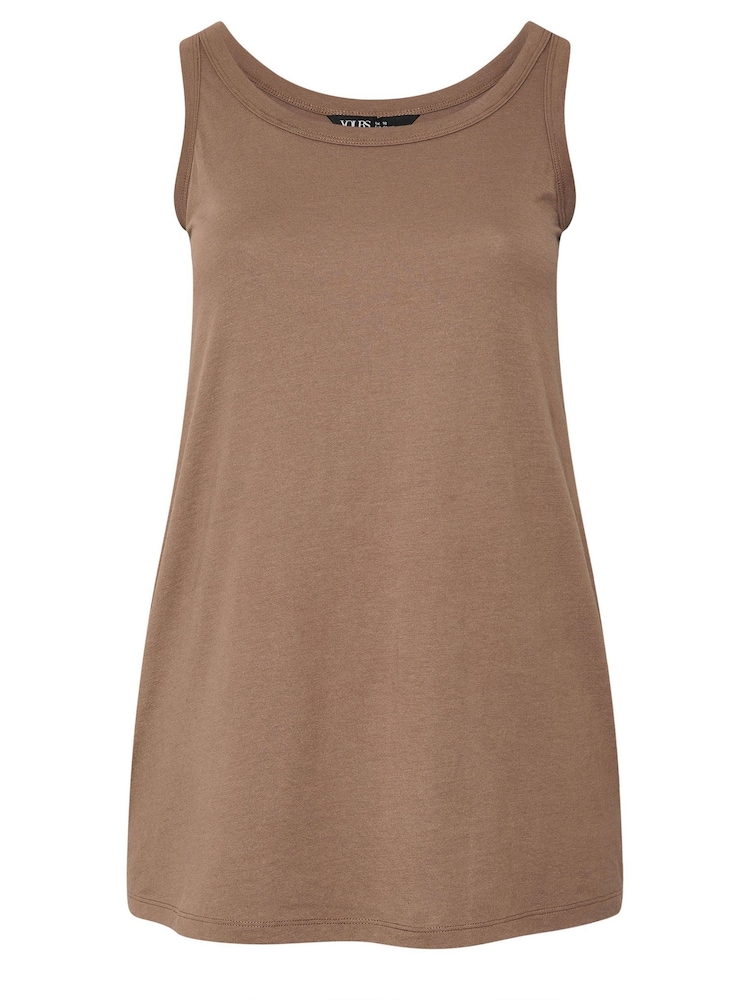 Yours Curve Pink Core Basic Vests 2 Pack - Image 8 of 8