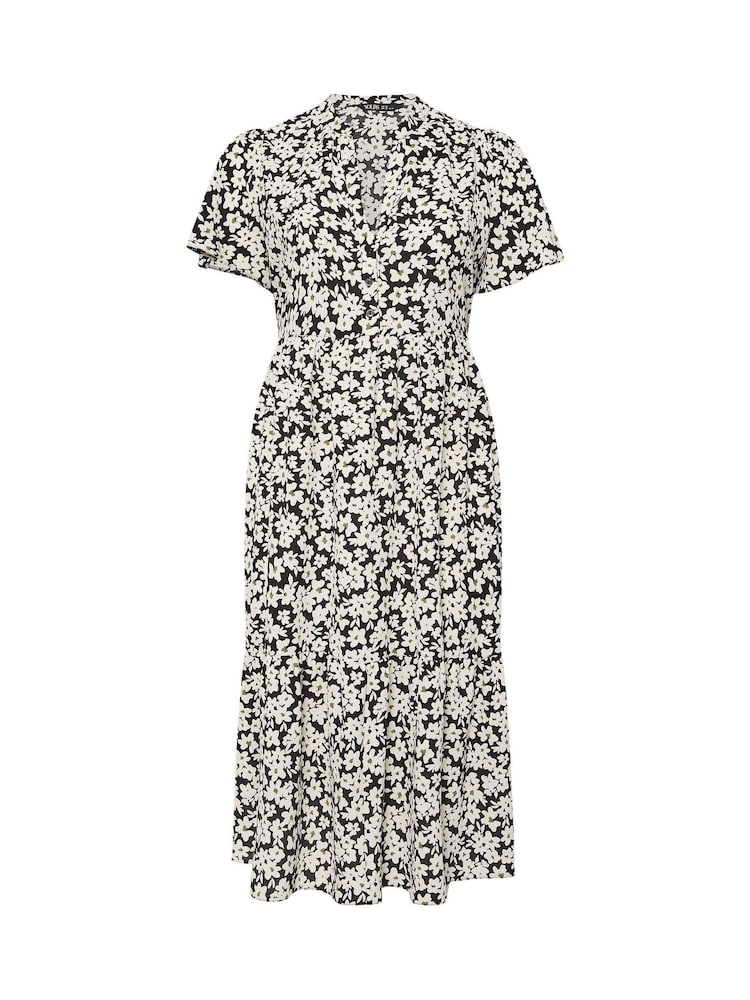 Natur - Yours Curve Half Placket Dress - Bild 5 von 5