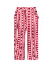 Yours Curve Red Jersey Midaxi Culotte Print - Image 5 of 5