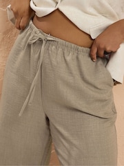 Yours Curve Natural Look Skinny Waist Trousers - Image 4 of 5