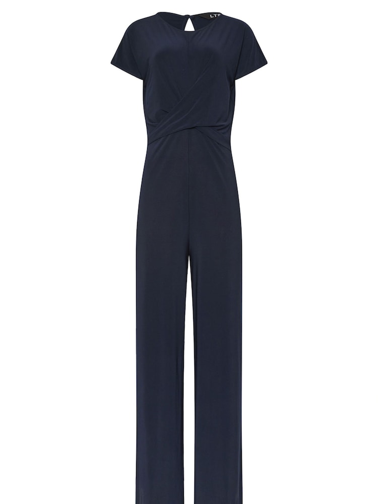 Long Tall Sally Blue Twist Front ITY Jumpsuit - Image 5 of 5