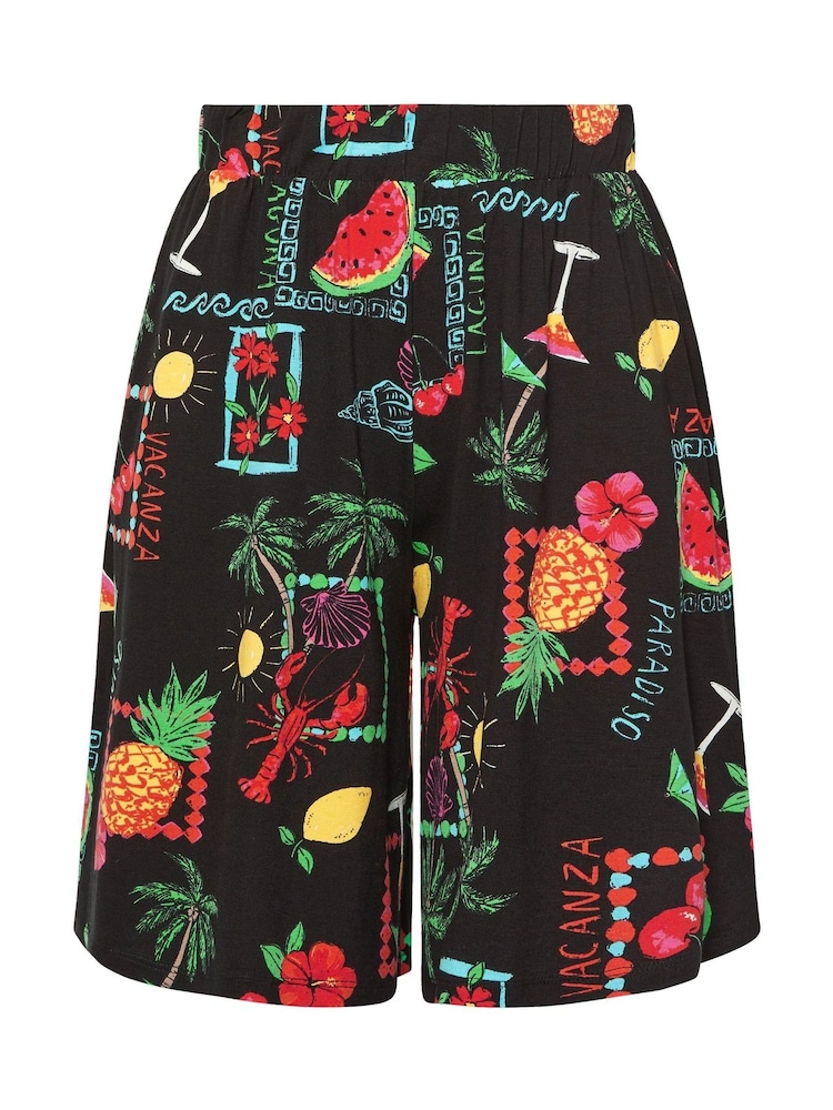 Shorts de verão Yours Curve Viscose - Imagem 2 de 2