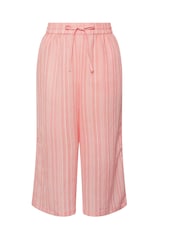Yours Curve Pink Textured Stripe Midaxi Trousers - Image 5 of 5