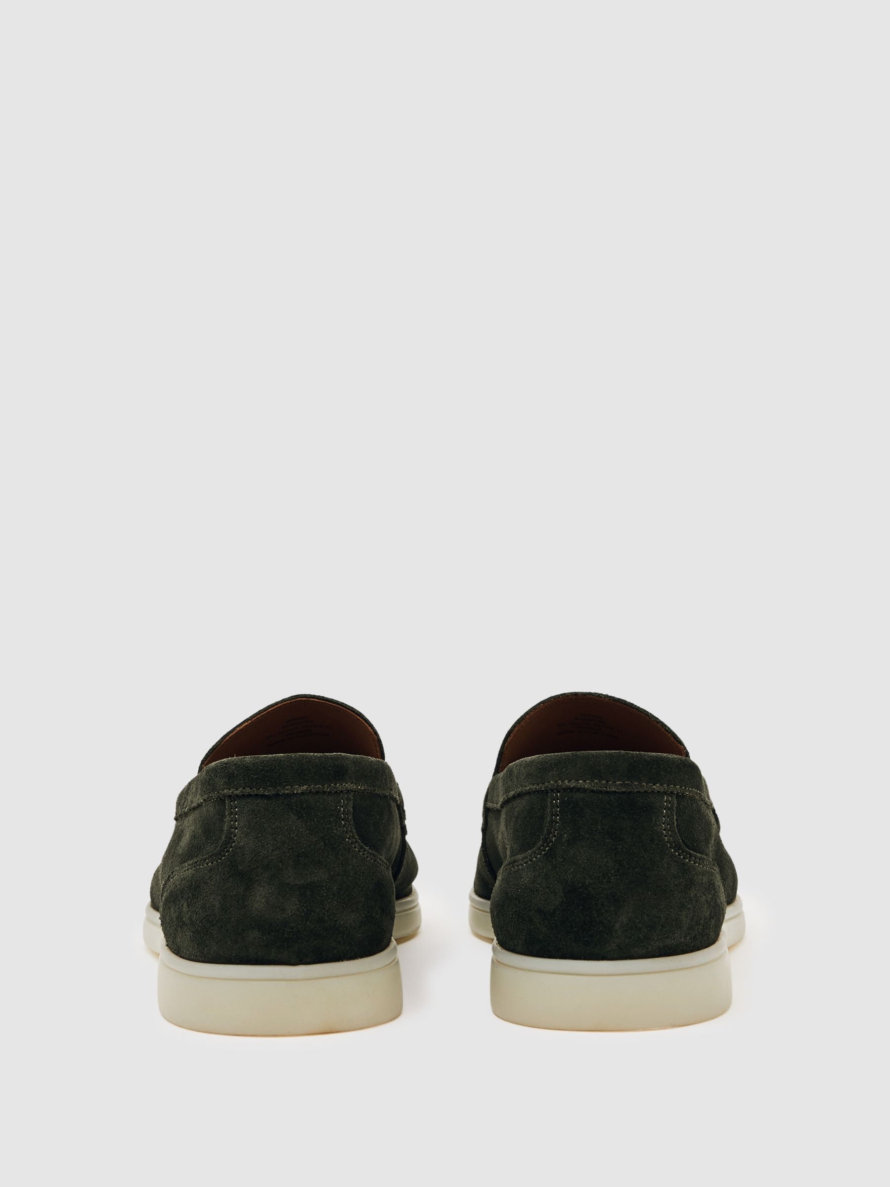 Buy Reiss Forest Green Kason Suede Slip-On Loafer from Next USA