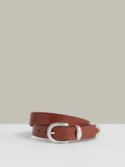 Reiss Tan Brown Jonny Leather Western Belt - Image 1 of 4