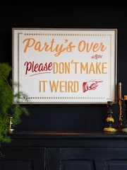 Rockett St George Multi Party's Over Light Up Wall Art - Image 3 of 5