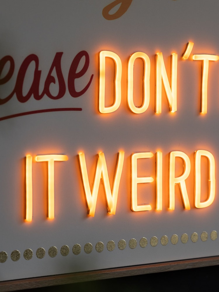 Rockett St George Multi Party's Over Light Up Wall Art - Image 5 of 5