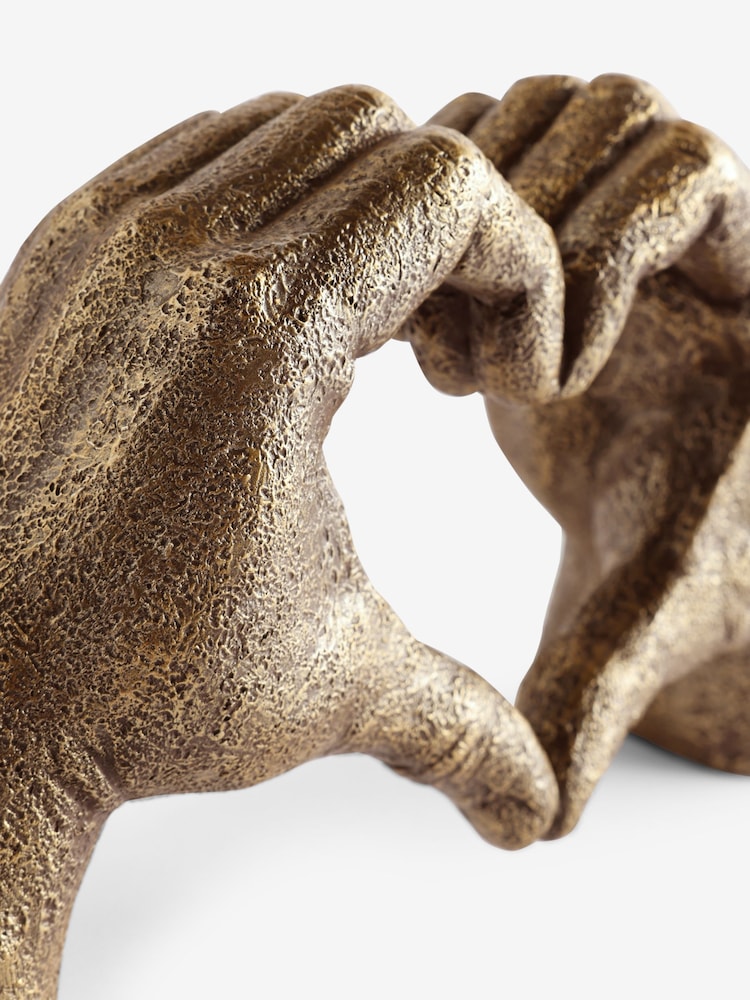 Rockett St George Gold Heart Hand Ornament - Image 6 of 6