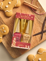 Set of 2 Sweet Gingerbread Gel Effect Nail Polish Gift Set - Image 1 of 1