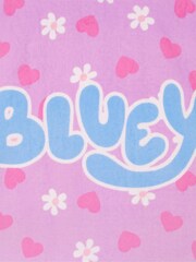 Character Purple Bluey And Bingo Hooded 100% Cotton Towel Poncho - Image 12 of 12
