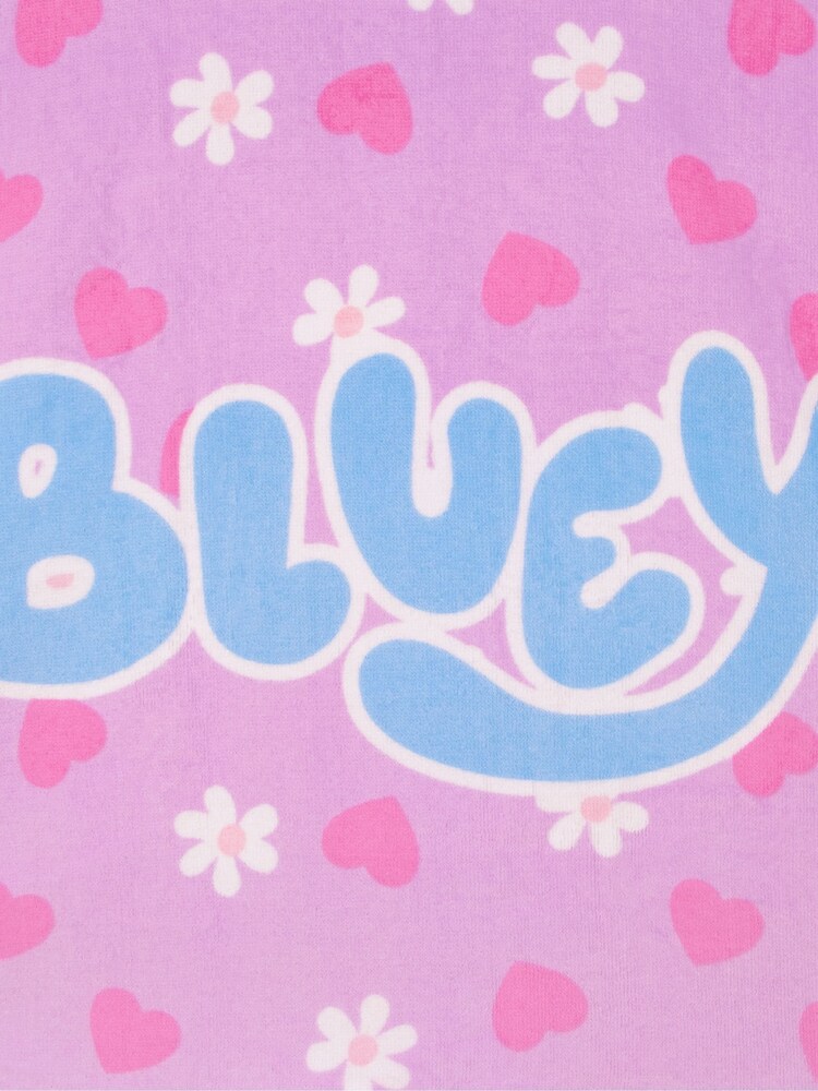 Character Purple Bluey And Bingo Hooded 100% Cotton Towel Poncho - Image 12 of 12