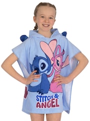 Character Blue Disney Lilo and Stitch 100% Cotton Towel Poncho - Image 3 of 12