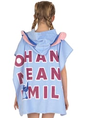 Character Blue Disney Lilo and Stitch 100% Cotton Towel Poncho - Image 4 of 12