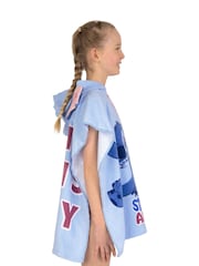 Character Blue Disney Lilo and Stitch 100% Cotton Towel Poncho - Image 5 of 12