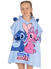 Character Blue Disney Lilo and Stitch 100% Cotton Towel Poncho - Image 6 of 12