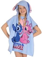 Character Blue Disney Lilo and Stitch 100% Cotton Towel Poncho - Image 7 of 12