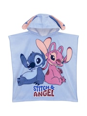 Character Blue Disney Lilo and Stitch 100% Cotton Towel Poncho - Image 9 of 12
