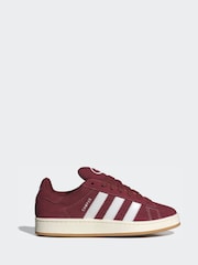 adidas Originals Maroon Red Campus 00s Trainers - Image 1 of 9