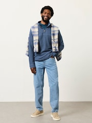 Lys Blå - FatFace Tapered Fit Jeans - Bilde 4 av 6