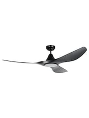 Eglo Black Portsea 3 Blade Plastic LED Ceiling Fan With Light - Image 2 of 5