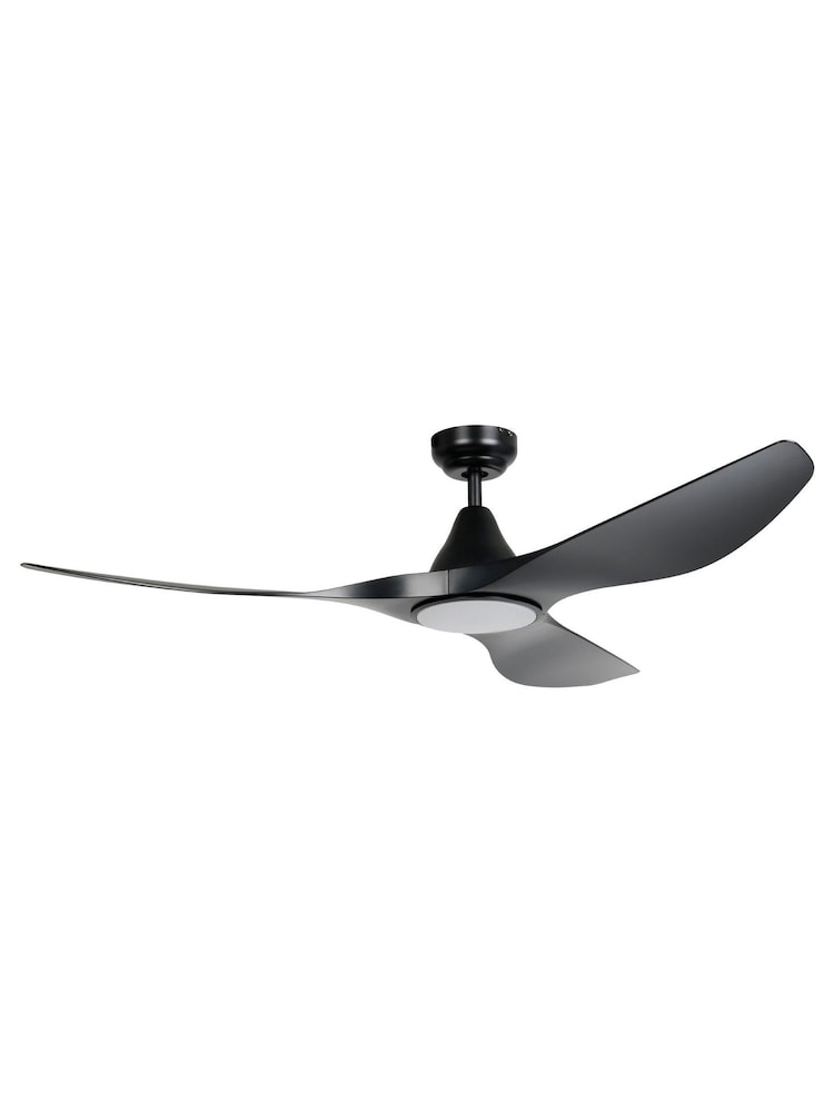 Eglo Black Portsea 3 Blade Plastic LED Ceiling Fan With Light - Image 2 of 5