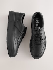 Black Cleat Chunky Lace Up Trainers - Image 1 of 10