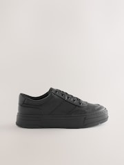 Black Cleat Chunky Lace Up Trainers - Image 7 of 10