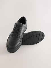 Black Cleat Chunky Lace Up Trainers - Image 8 of 10