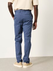 FatFace Bosbury French Navy Tailored Fit Pique Chinos - Image 2 of 6