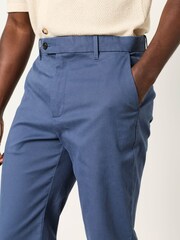 FatFace Bosbury French Navy Tailored Fit Pique Chinos - Image 3 of 6