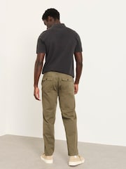 FatFace Mylor Khaki Green Tapered Twill Trousers - Image 2 of 6