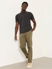 FatFace Mylor Khaki Green Tapered Twill Trousers - Image 3 of 6