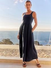 Ecru/Navy Jersey Waisted Summer Dress 2 Pack - Image 9 of 9