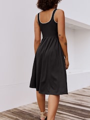 Black/Green Jersey Midi Summer Dress 2 Pack - Image 2 of 10