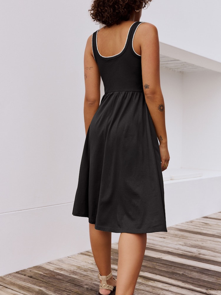 Black/Green Jersey Midi Summer Dress 2 Pack - Image 2 of 10
