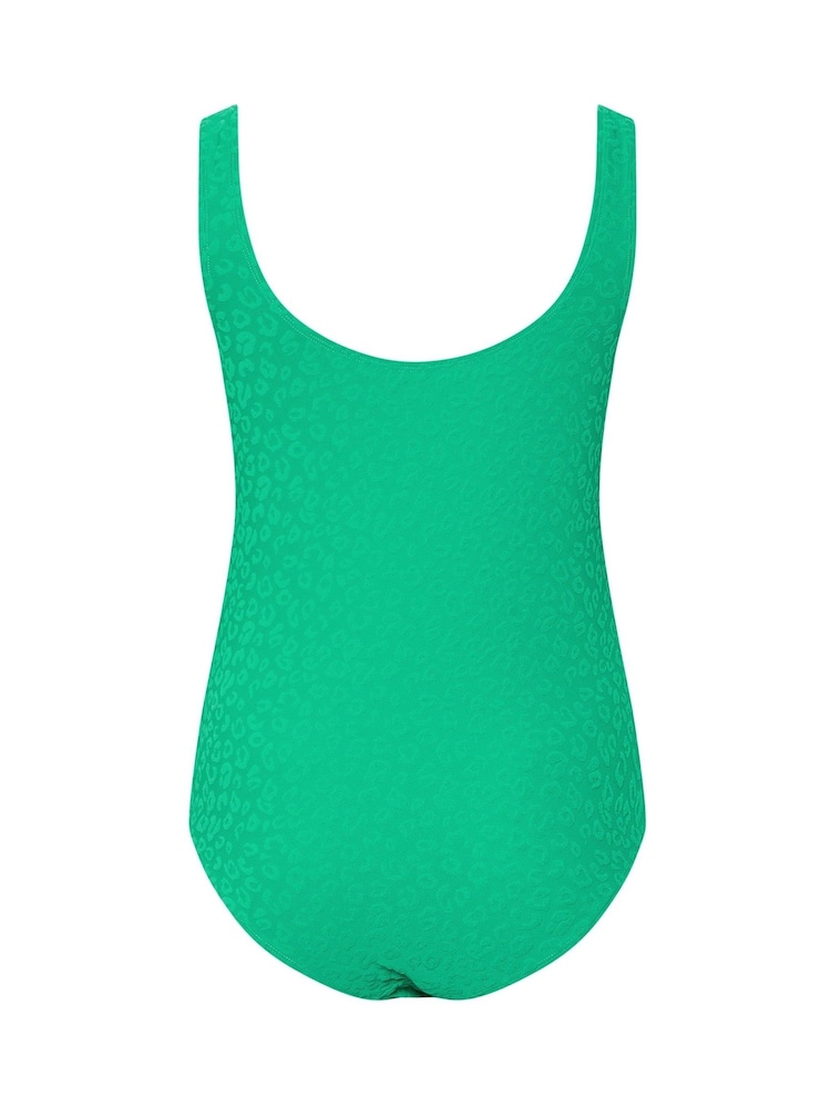 Yours Curve Animal Print Towelling Swimsuit - Imagem 6 de 6