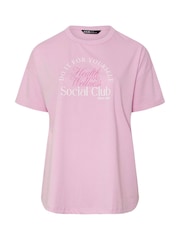 Yours Curve Pink Wellness Retreat Active T-Shirt - Image 5 of 5