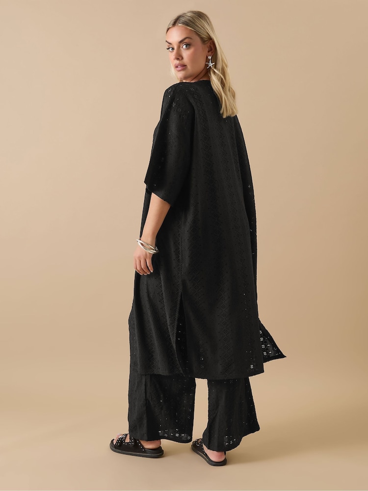 Yours Curve Black Anglaise Cover-Up - Image 3 of 4