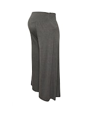 Yours Curve Grey Extra Wide Leg Maternity Trousers - Image 5 of 5