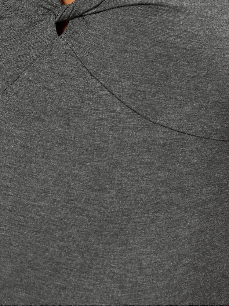 Yours Curve Grey Maternity Wrap Cross-Over Blouse - Image 9 of 9