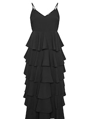 Yours Curve Black Ruffle Formal Maxi Dress - Image 5 of 5