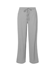 PixieGirl Petite Black Gingham Checked Wide Leg Trousers - Image 5 of 5