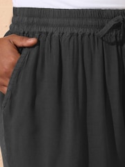 Yours Curve Black Chambray Culottes - Image 4 of 5