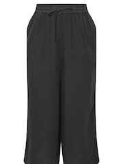Yours Curve Black Chambray Culottes - Image 5 of 5