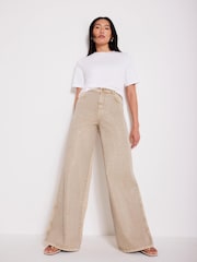 Mint Velvet Diamante Wide Leg 100% Cotton Jeans - Изображение 2 из 8